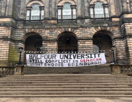 Gaza Solidarity Encampment at Old College, University of Edinburgh